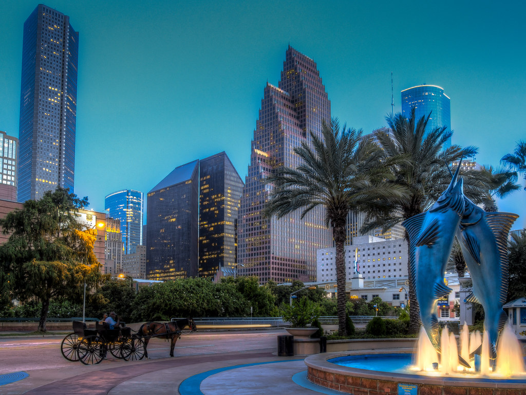 Houston Skyline, Aquarium